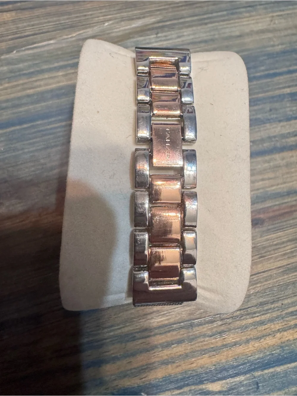 Tahari Rose Gold Mesh Bracelet Crystal Accent Women's Watch
